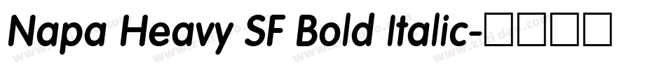 Napa Heavy SF Bold Italic字体转换